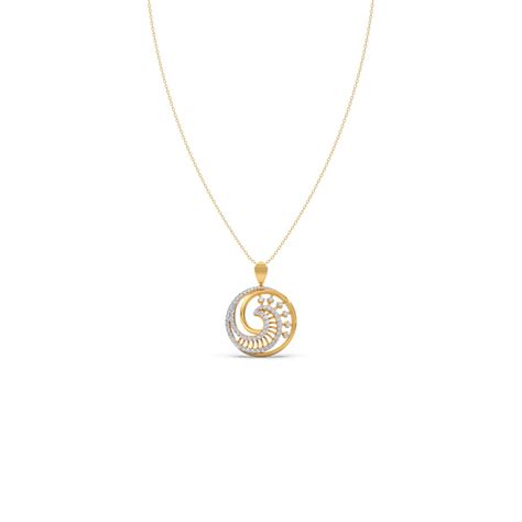 Swirelle Diamond Pendant Necklace