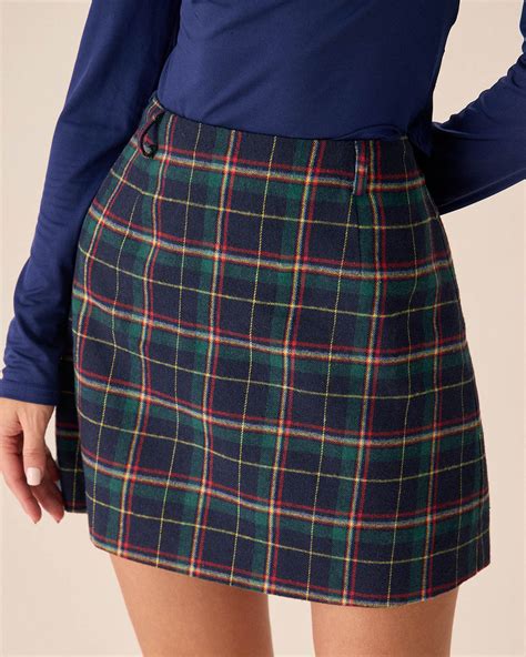 Women's Plaid Skirt - Pencil, Midi, Mini & Maxi Plaid Skirts | RIHOAS