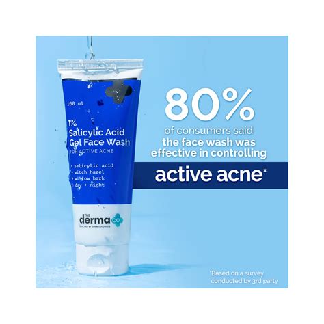 Dermaco 1% Salicyclic Acid Gel Face Wash (100ml) - Cureka - Online ...