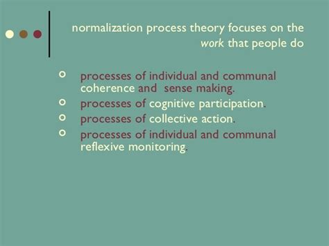 Image result for Normalization Process Theory