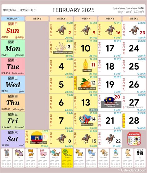 Malaysia Calendar 2025 (2025/2026 School Holidays) - Malaysia Calendar