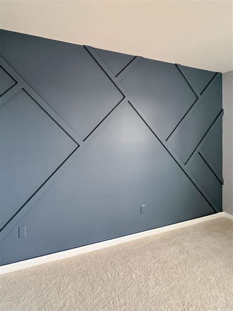 How to build a modern angled accent wall – Artofit