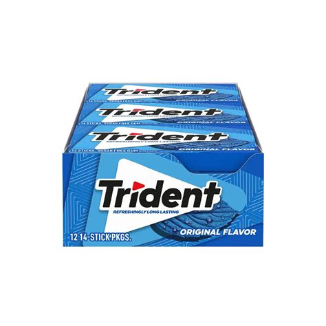 Buy Trident Sugar-Free Original Gum 14 Sticks 26g Box – Fresh Breath