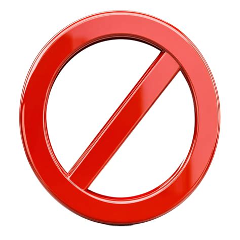 No Sign Transparent PNGs for Free Download