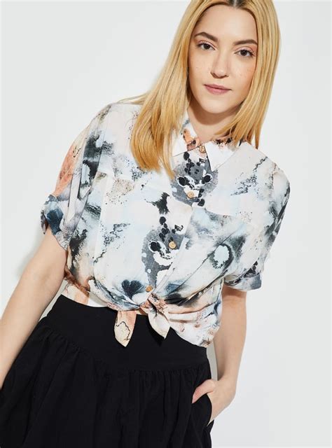 Buy ALAYA F x URB_N Women Printed Boxy Fit Shirt Online at just Rs. 599 ...