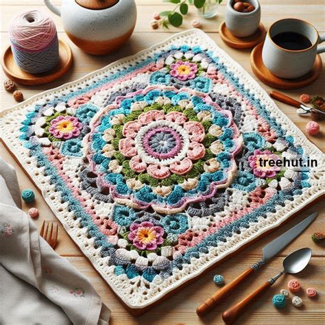 Image result for Crochet Table Runner Patterns Square