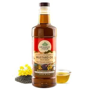 A TATA Product - Organic India Mustard Oil 1000ml, Certified Organic ...