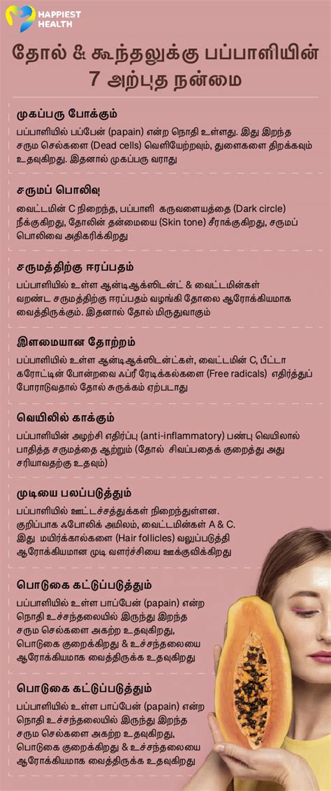 பப்பாளி தோலுக்கும் கூந்தலுக்கும் செய்யும் மேஜிக் - Happiest Health