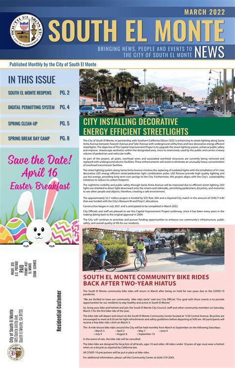 South El Monte News - March 2022 by cityofsouthelmonte.org - Issuu