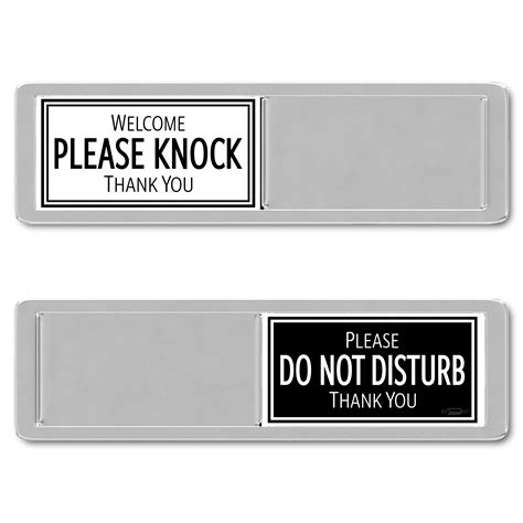 Buy Black & White Please Do Not Disturb Sign, Welcome Please Knock Office Decor, Do Not Disturb ...
