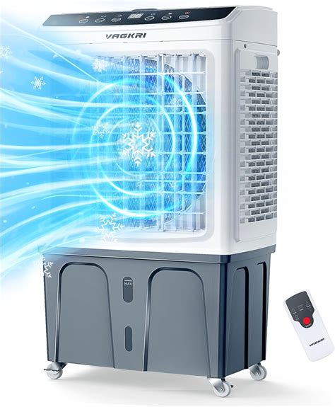 VAGKRI Evaporative Air Cooler, 2300CFM Swamp Cooler, 120°Oscillation ...