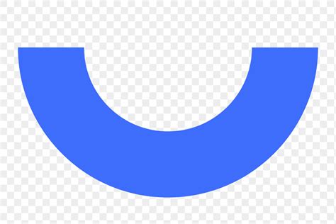 Blue semicircle png logo element | Premium PNG - rawpixel