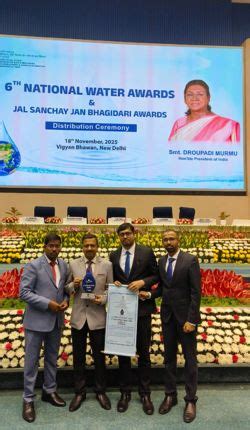 Hon’ble President of India conferred ‘National Water Award 2024’ to ...