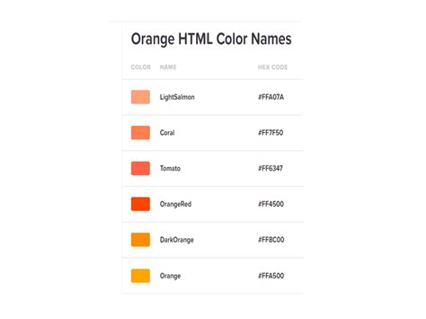 Image result for HTML Color Codes for HH