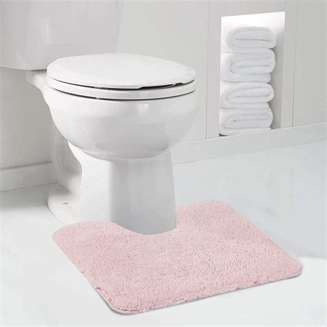 Buy Walensee Contour Rug (20x24, Blush) Non Slip Bath Mat, Soft ...