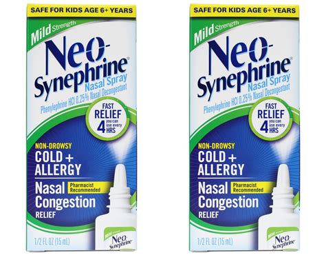 Neo-Synephrine Mild Formula Nasal Spray - 0.5 fl oz Nepal | Ubuy