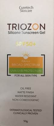 Triozon Silicone Sunscreen Gel For SPF 50+ OR Oil Free Pack Of 1 - SPF ...