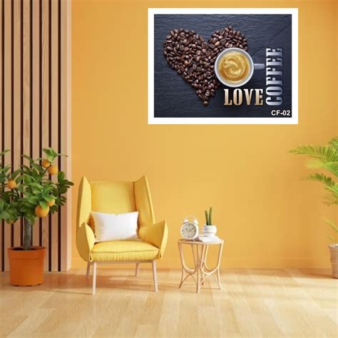 Buy Coffee Lover Quote Love Coffee White Frame Wall Decor Online Price ...