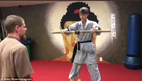 Ruby Rose flaunts her martial arts skills on Instagram as she gets ...