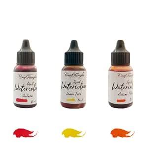 CrafTangles Liquid Watercolor Set - Autumn Love (Soulmate, Lemon Tart ...