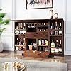 Varsha Furniture Solid Sheesham Wood Bar Cabinet for Living Room Rack ...