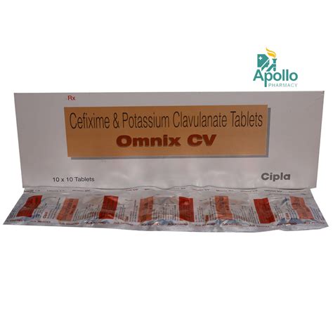 OMNIX CV 200MG TABLET Price, Uses, Side Effects, Composition - Apollo ...