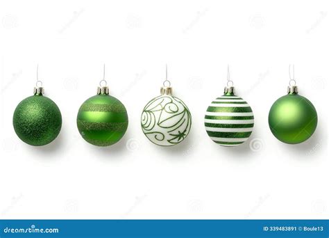 Collection of Decorative Christmas Ornaments in Various Styles and ...