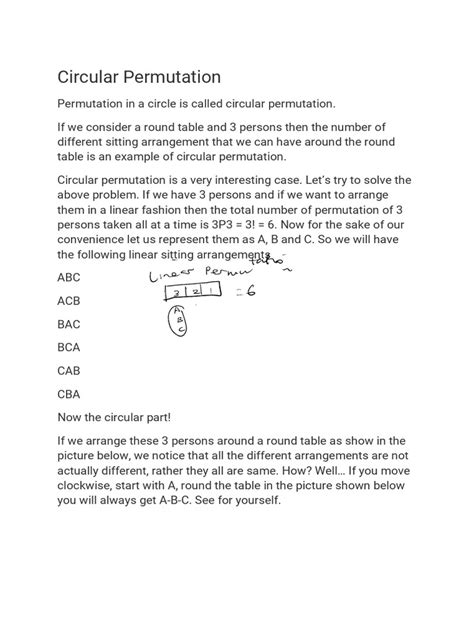 Image result for Circular Permutation Tutorial
