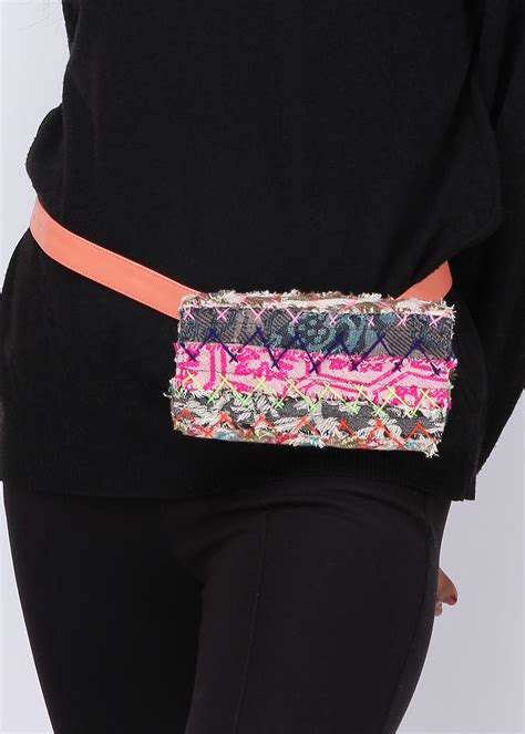 Get Fringe Detail Multicoloured Fanny Pack at ₹ 1450 | LBB Shop