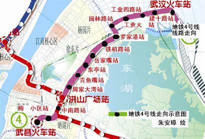 武汉地铁4号线一期走向确定(图)_新闻中心_新浪网