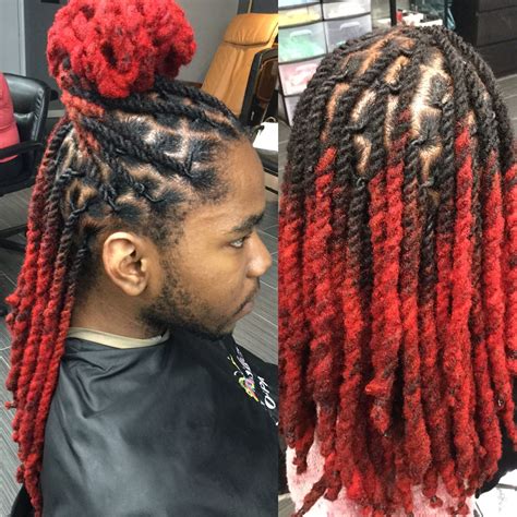 Loc 2 Strand Twist & Color | Twist hairstyles, Natural hair salons ...