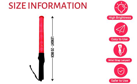 LADWA Non-Rechargeable Baton For Outdoor Safety Traffic Signal Warning ...