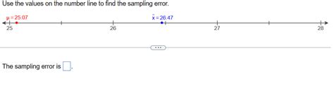 Image result for Sampling Error Number Line