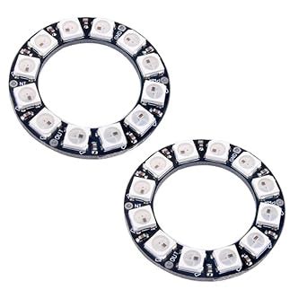 REES52 12 Bits WS2812 RGB LED Ring WS2812B 5050 Addressable LED Light ...
