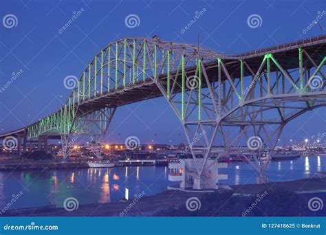 Corpus Christi Harbor Bridge Stock Image - Image of architecture ...