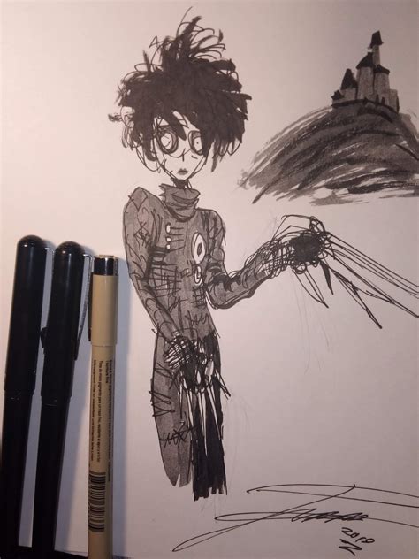 Dibujosdetimburtonedwardscissorhands