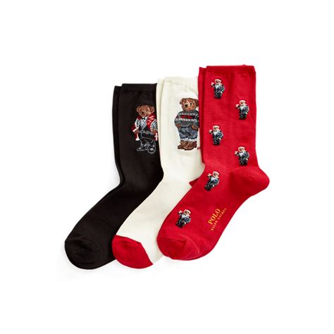 Triple Polo Bear 3-Pack Sock Gift Set for Women | Ralph Lauren® IN