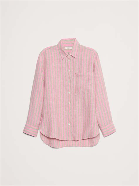 The Oversized Linen Shirt | Banana Republic