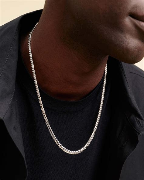 Cuban Link Chain - 5mm - Men's Silver Cuban Chain - JAXXON