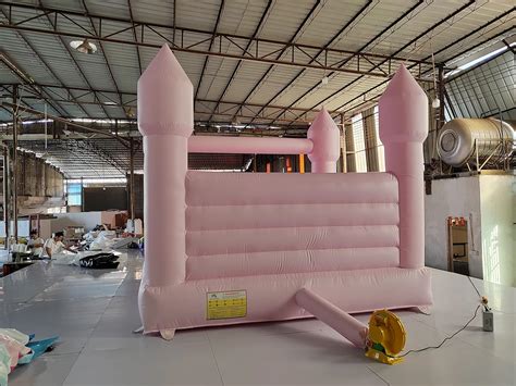 Buy Inflatable Pink Wedding Bounce House with Blower, Bouncy Castle ...