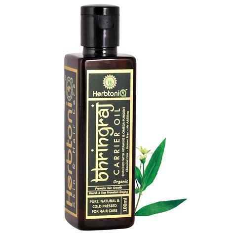Buy HerbtoniQ Organic Bhringraj Cold Pressed Carrier Oil for Intensive ...