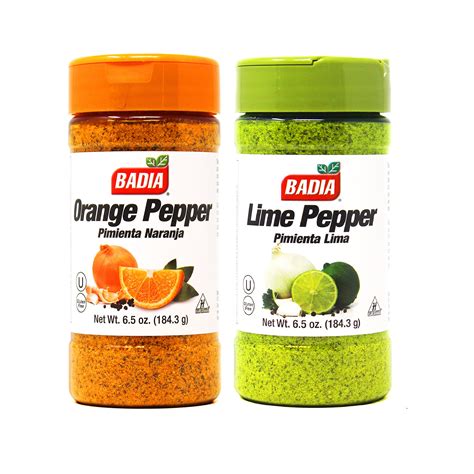 Combo Badia Orange & Lime Pepper Seasoning Powder 6.5oz Each - Etsy