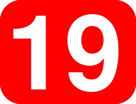 Número 19 Diecinueve · Gráficos vectoriales gratis en Pixabay