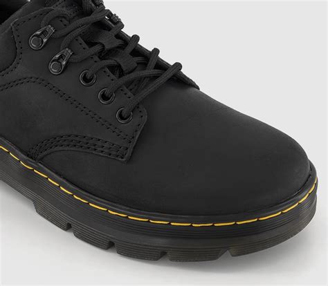 Dr. Martens Reeder Leather Shoes Black Wyoming - Men's Casual Shoes