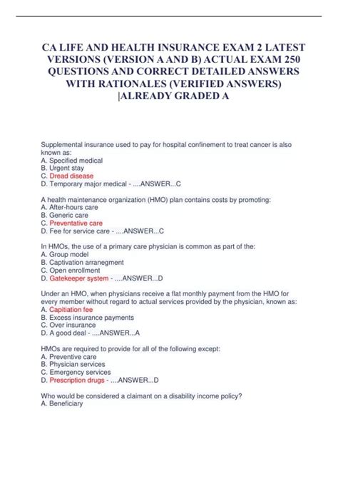 Image result for Health Insurance License Exam Questions