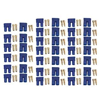 EC2 Connector Banana Plug, 20 Sets EC2 Plug Male/Female Connector ...