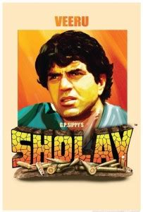 Poster Sholay Veeru sl1190 (Plastic Large Wall Poster, 36x24 Inches ...