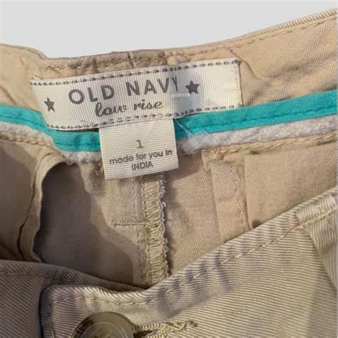 Low rise khaki short shorts from old navy cuffed... - Depop