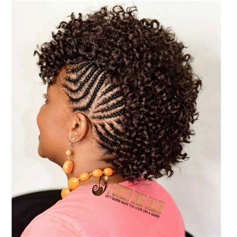 Braided Mohawk Black Hair, Braids For Thin Hair, Natural Hair Mohawk ...