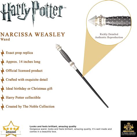 The Noble Collection – Narcissa Malfoy Wand In A Standard Windowed Box ...